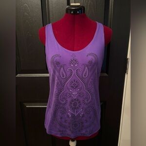 Lulu lemon style Fuda athletic purple tank top